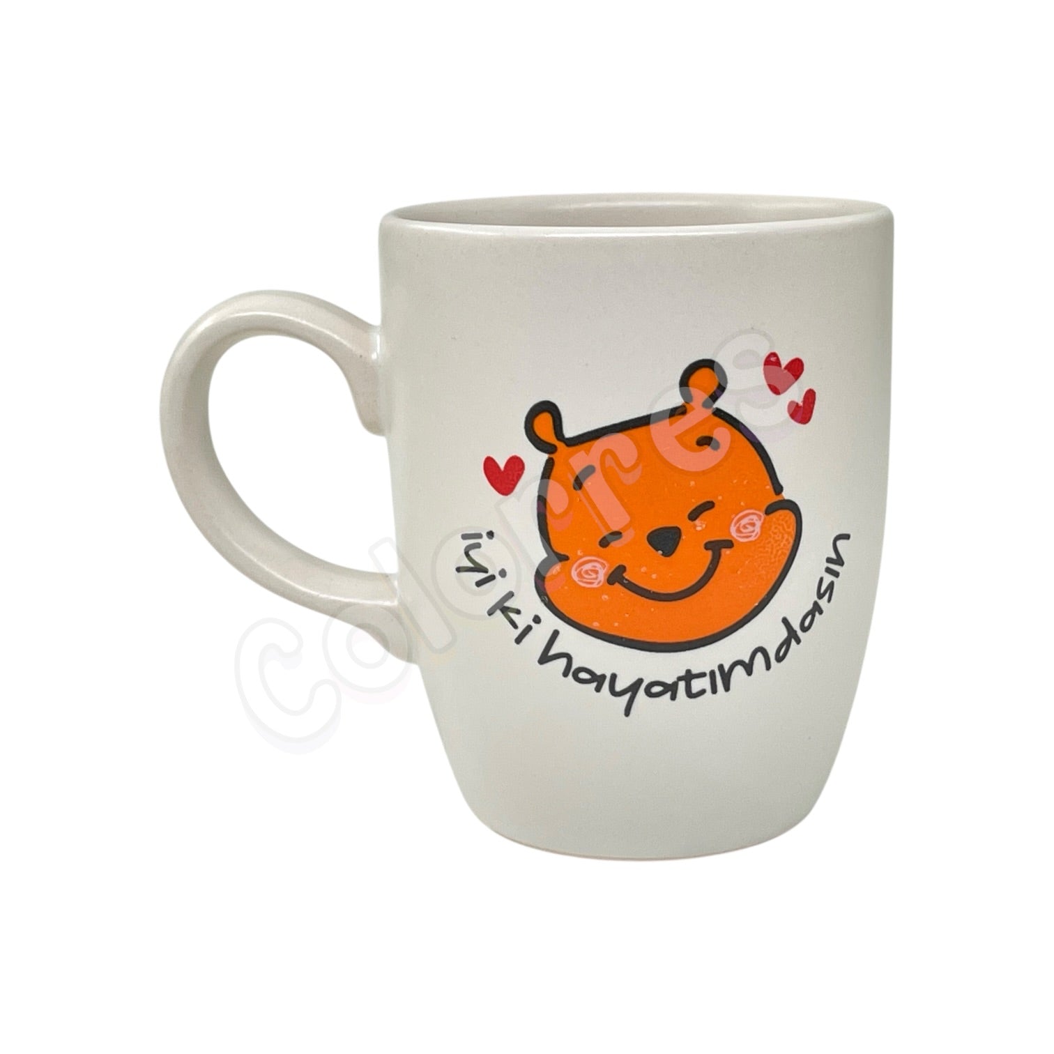 İyi Ki Hayatımdasın - Oval Krem Kupa