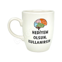 Hediyem Olsun, Kullanırsın - Oval Krem Kupa