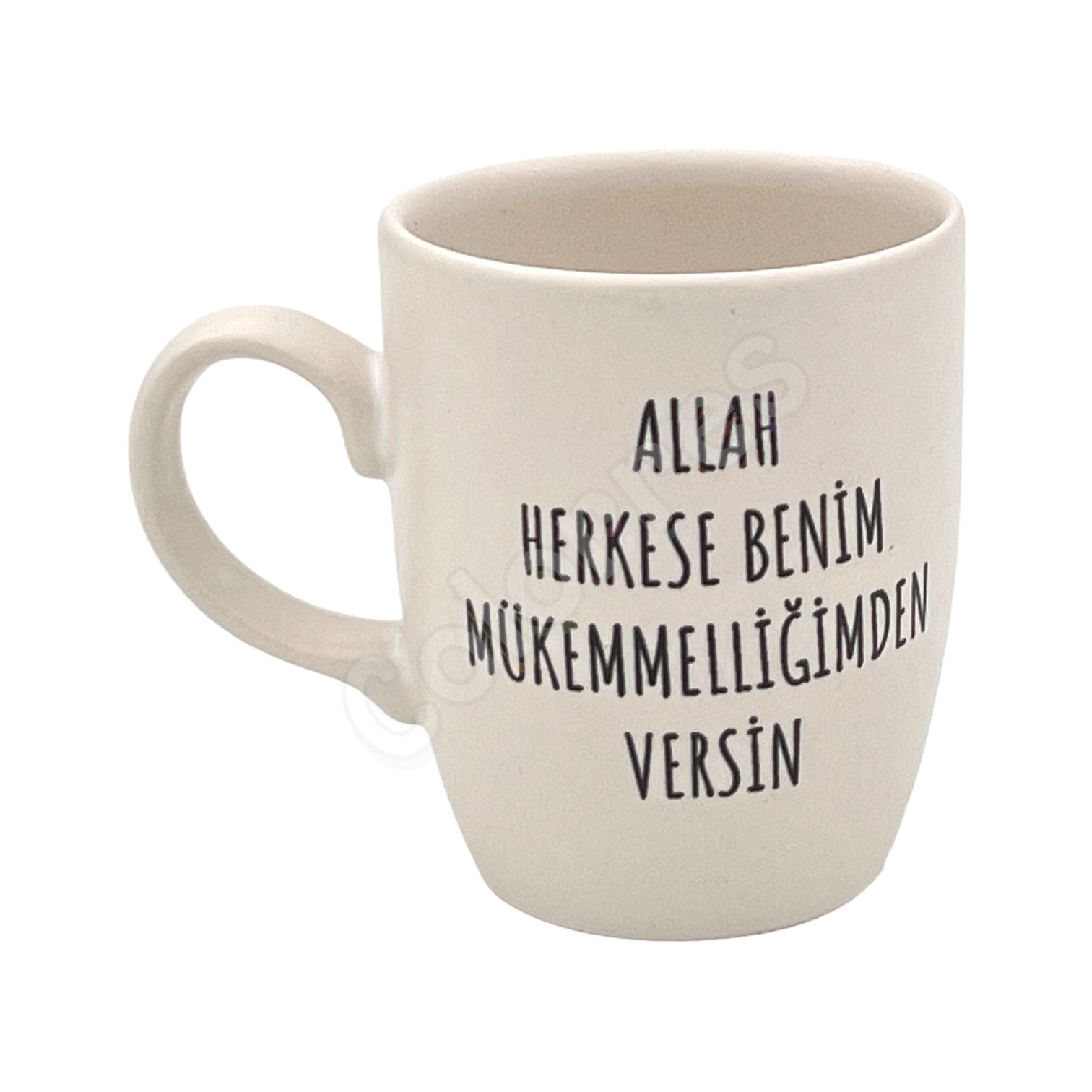 Benim Mükemmelliğim Oval Krem Kupa