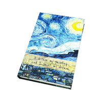 Sert Kapaklı Kitap Görünümlü Kalın Defter - Starry Night