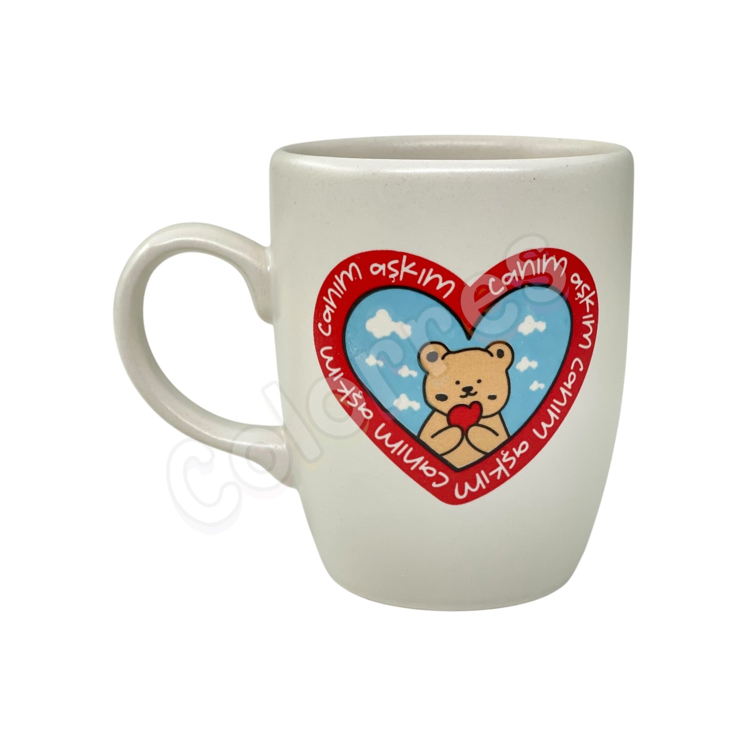 Canım Aşkım - Oval Krem Kupa