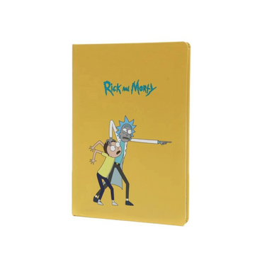 Rick &  Morty Sert Kapak Butik Defter - Çizgili