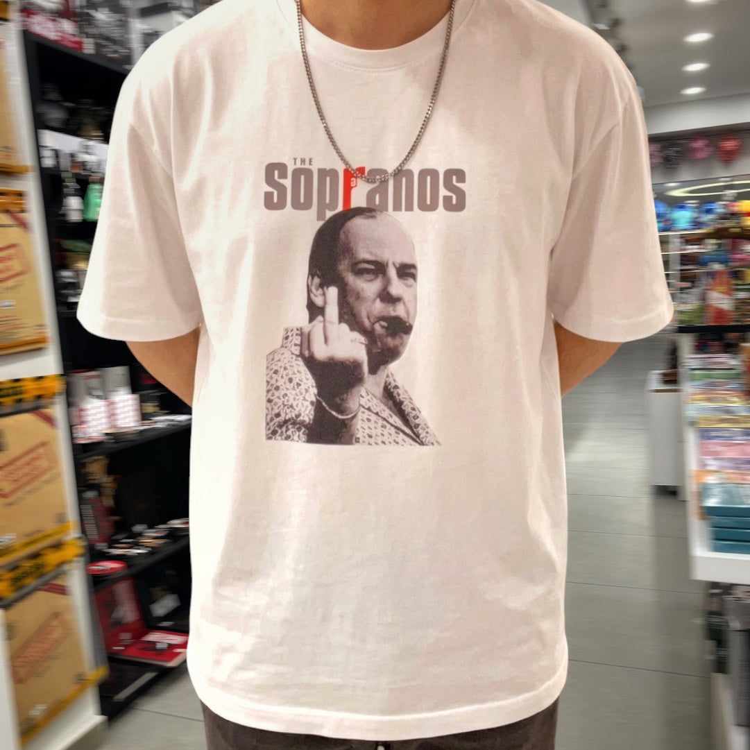 The Sopranos 'Tony Soprano' Beyaz Oversize Tişört T-Shirt