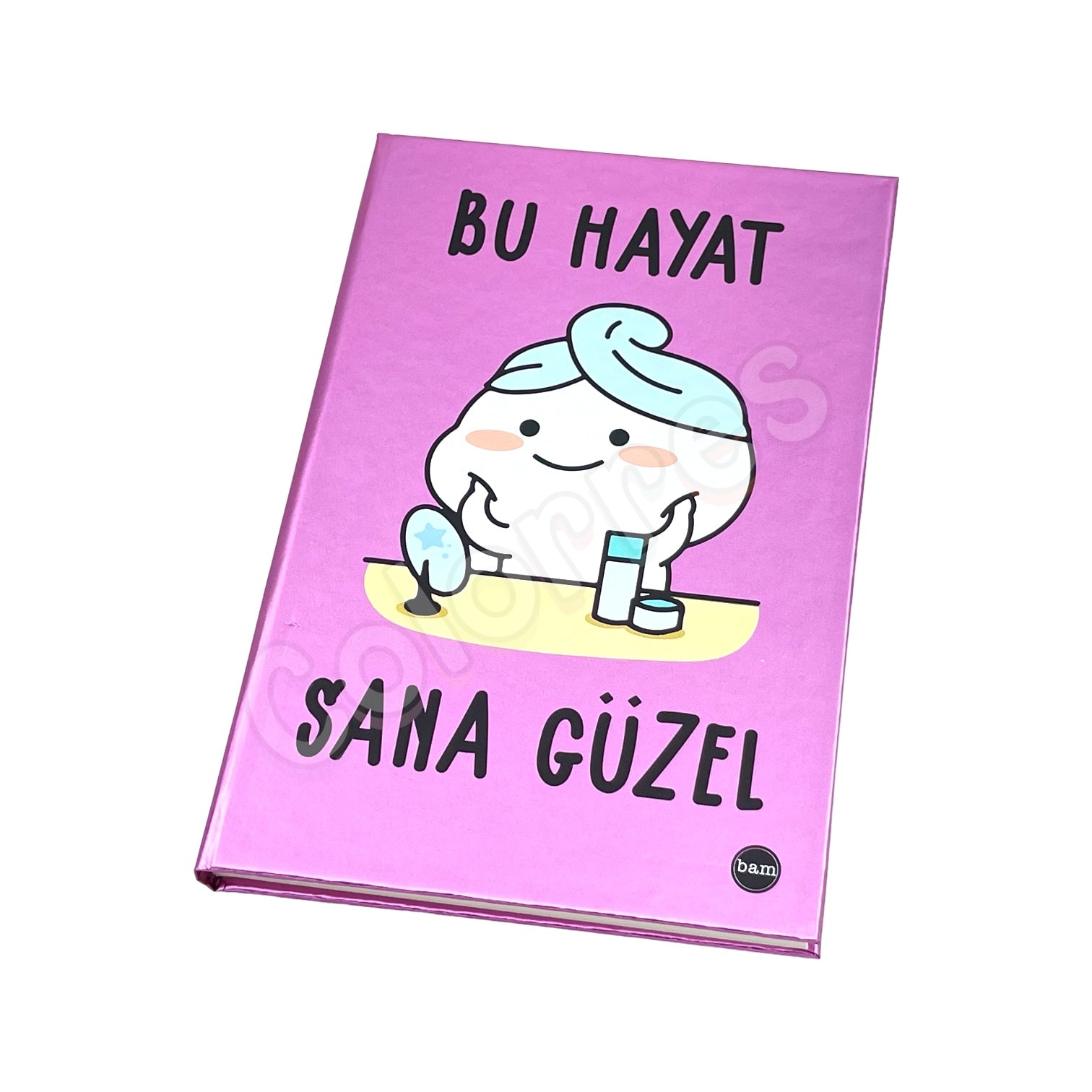 Sert Kapaklı Lastikli Defter -Bu Hayat Sana Güzel