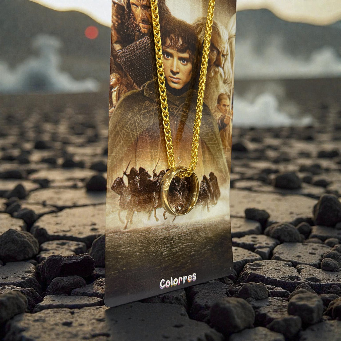 Lotr Altın Zincirli Yüzük Kolye