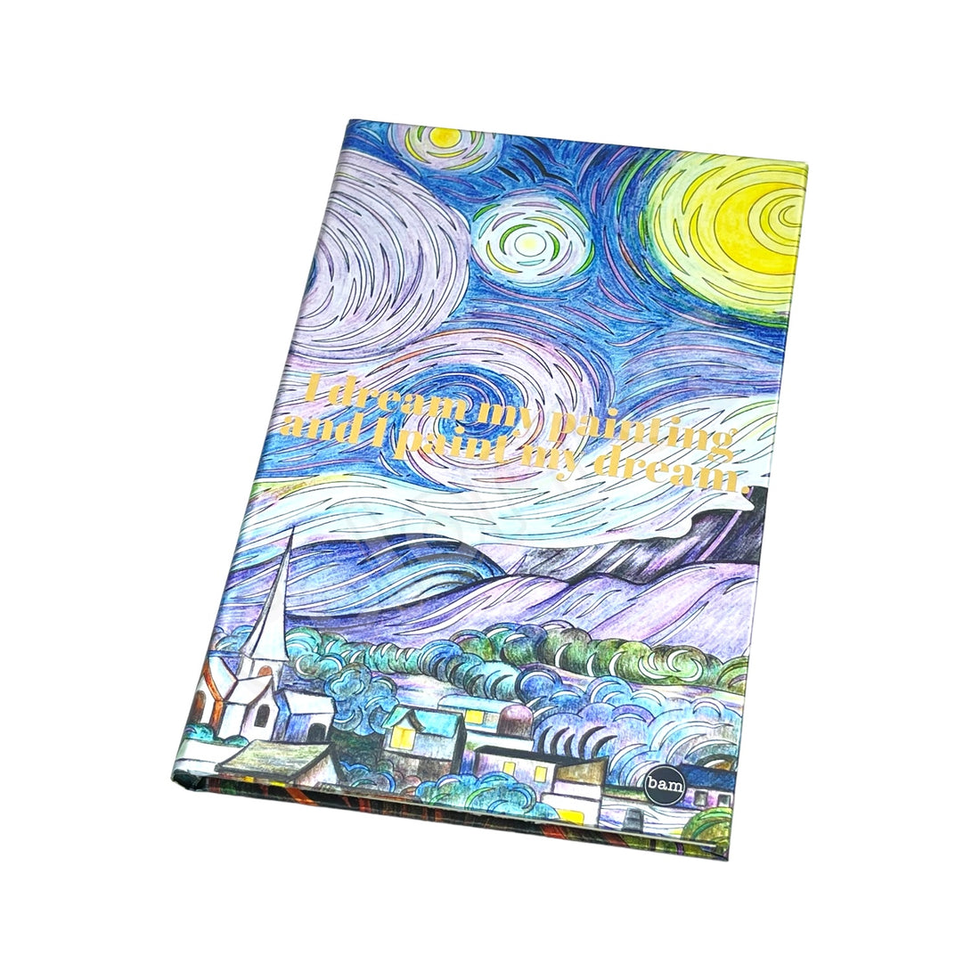 Sert Kapaklı Lastikli Defter - Starry Night