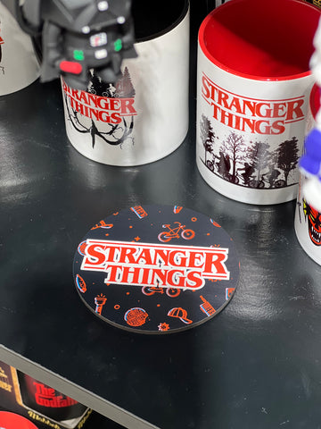 Stranger Things "icons" Ahşap Bardak Altlığı