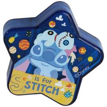 Stitch Desenli Yıldız Şekilli Hazneli Kalemtıraş