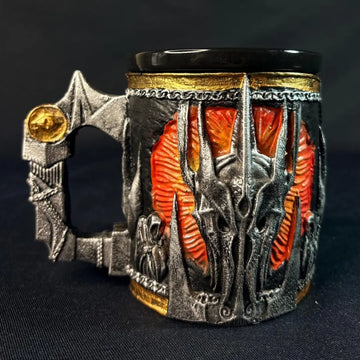 Sauron El Boyaması Seramik & Polyester Kupa – 400 ml Lotr