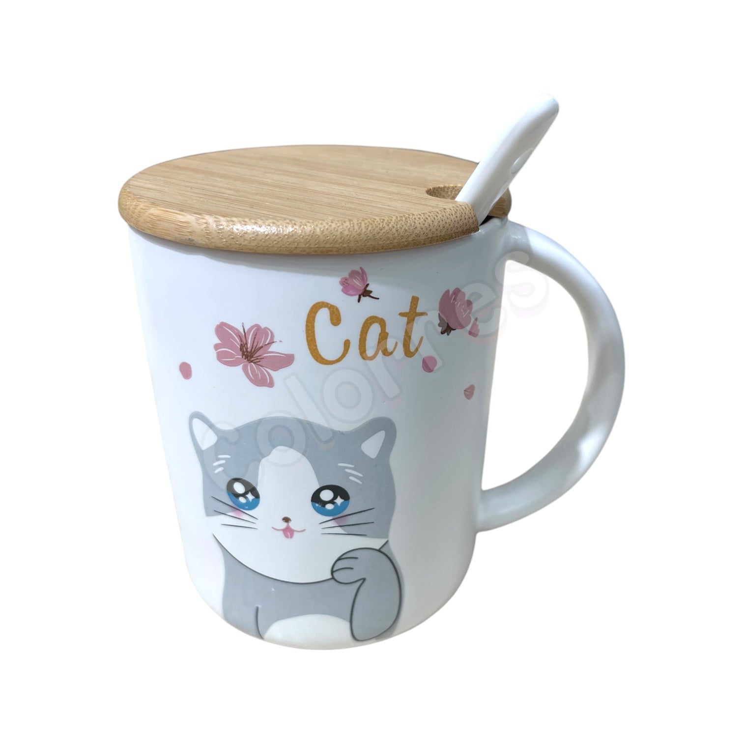 Kedi Kupa Tahta Kapaklı
