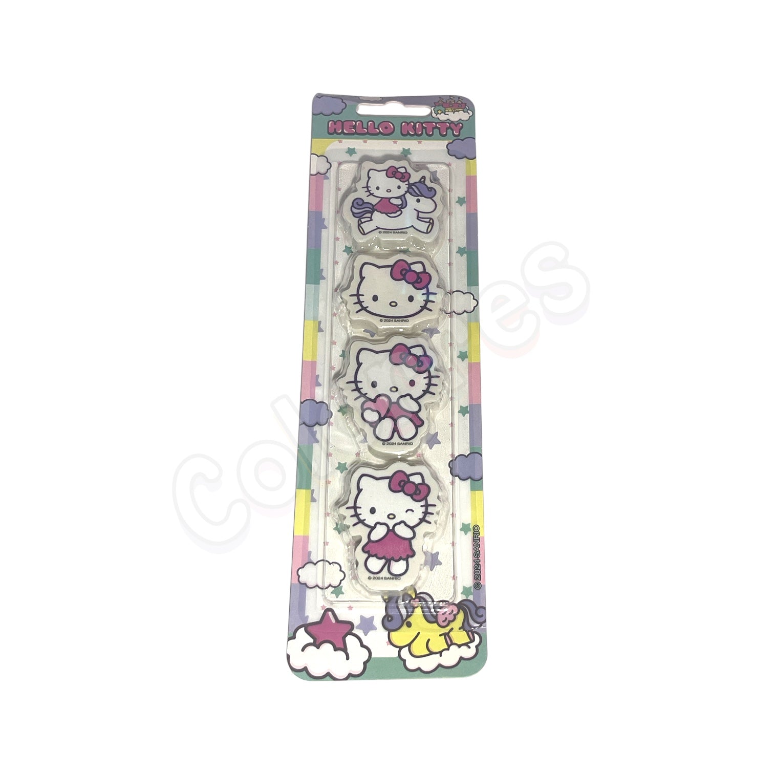 Hello Kitty Şekilli Silgi 4'Lü Blister
