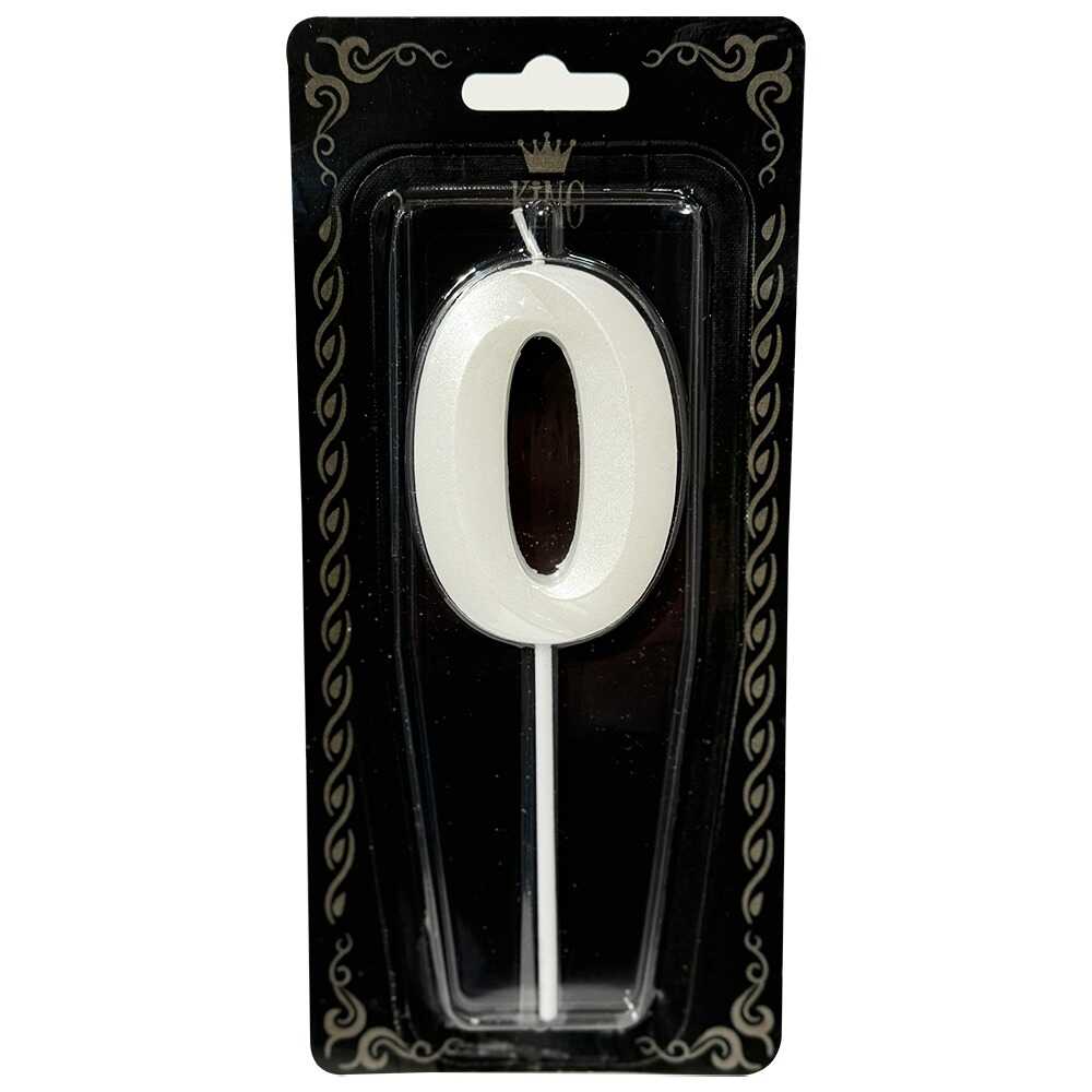 0 Rakam Mum İnci Beyaz 7 cm