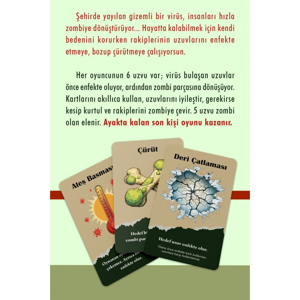 Virüs 80 Kartlı Kart Oyunu