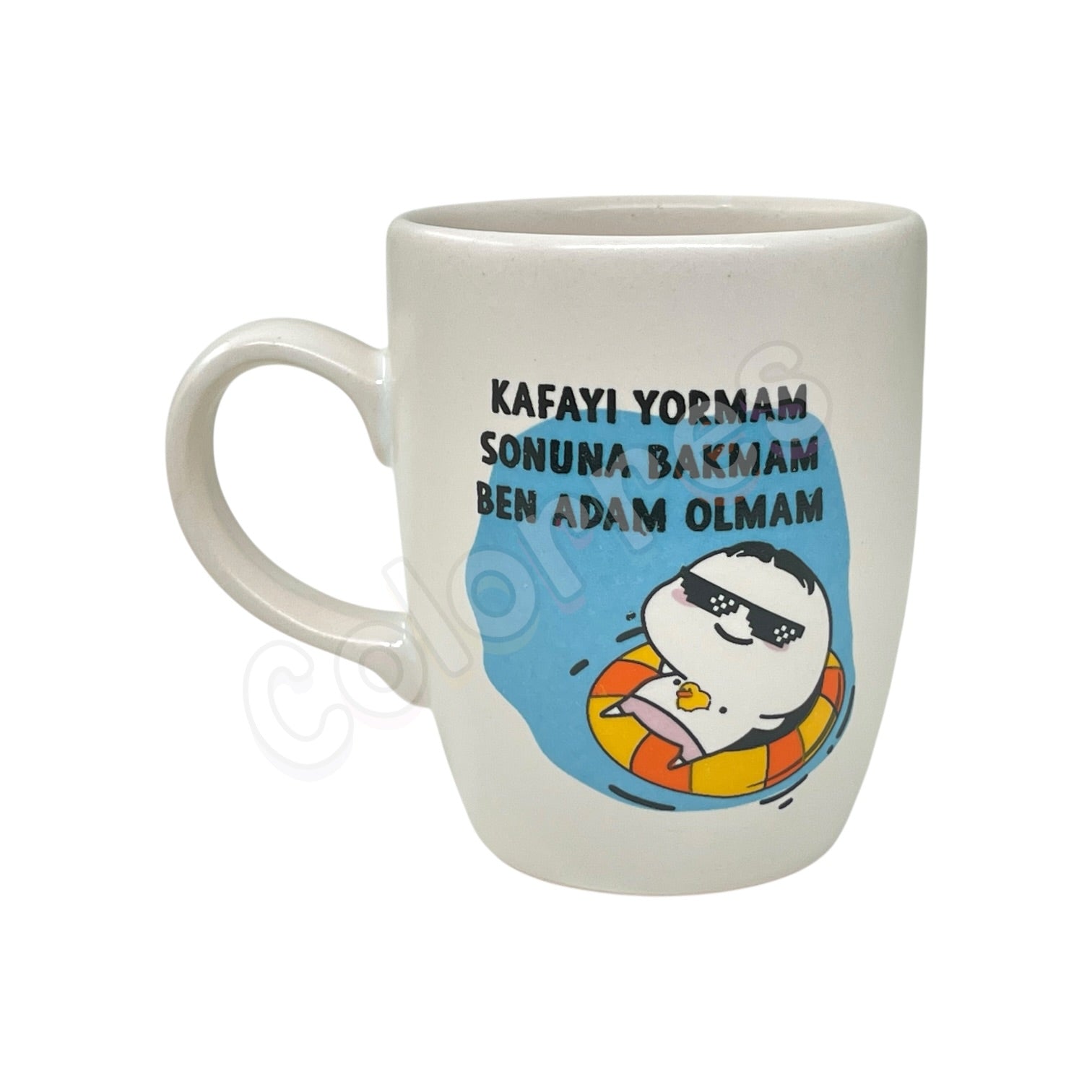 Kafayı Yormam- Oval Krem Kupa