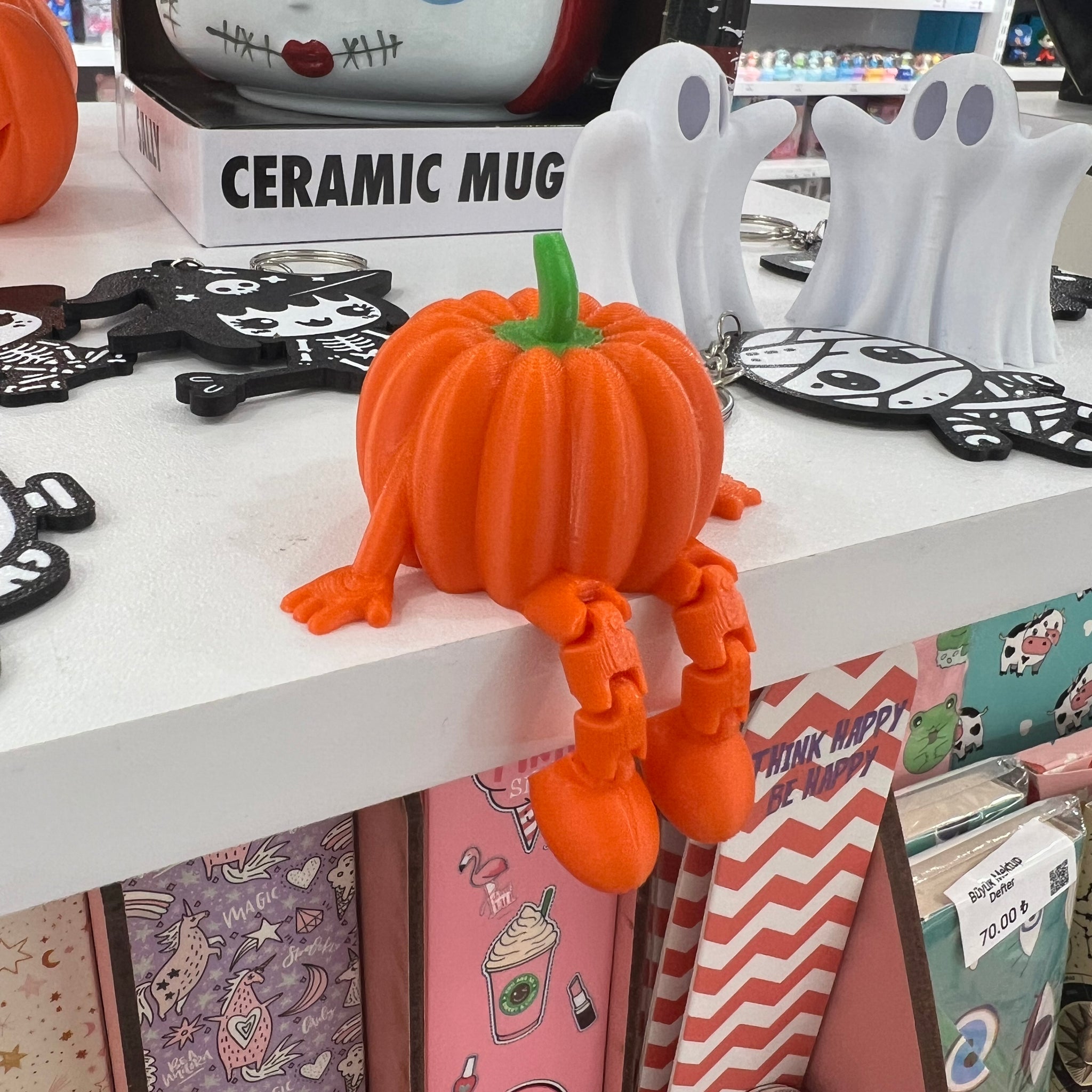 Halloween 3D Ayaklı Pumpkin