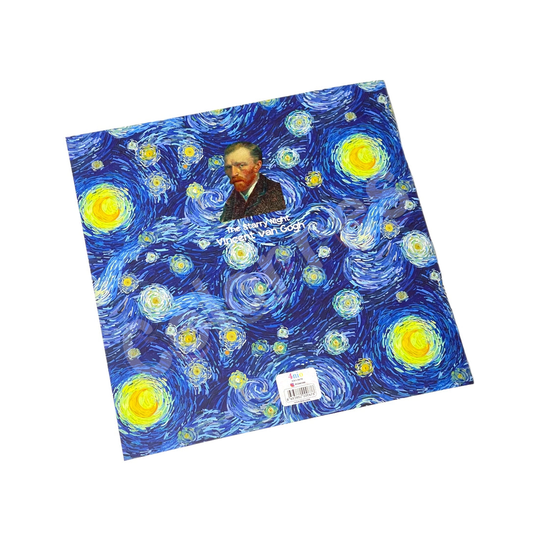 Van Gogh Starry Night Kare Defter 21x21 cm Çizgili Terzi Dikişli