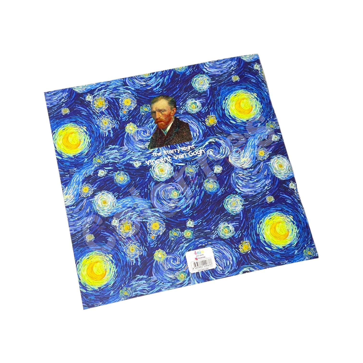 Van Gogh Starry Night Kare Defter 21x21 cm Çizgili Terzi Dikişli