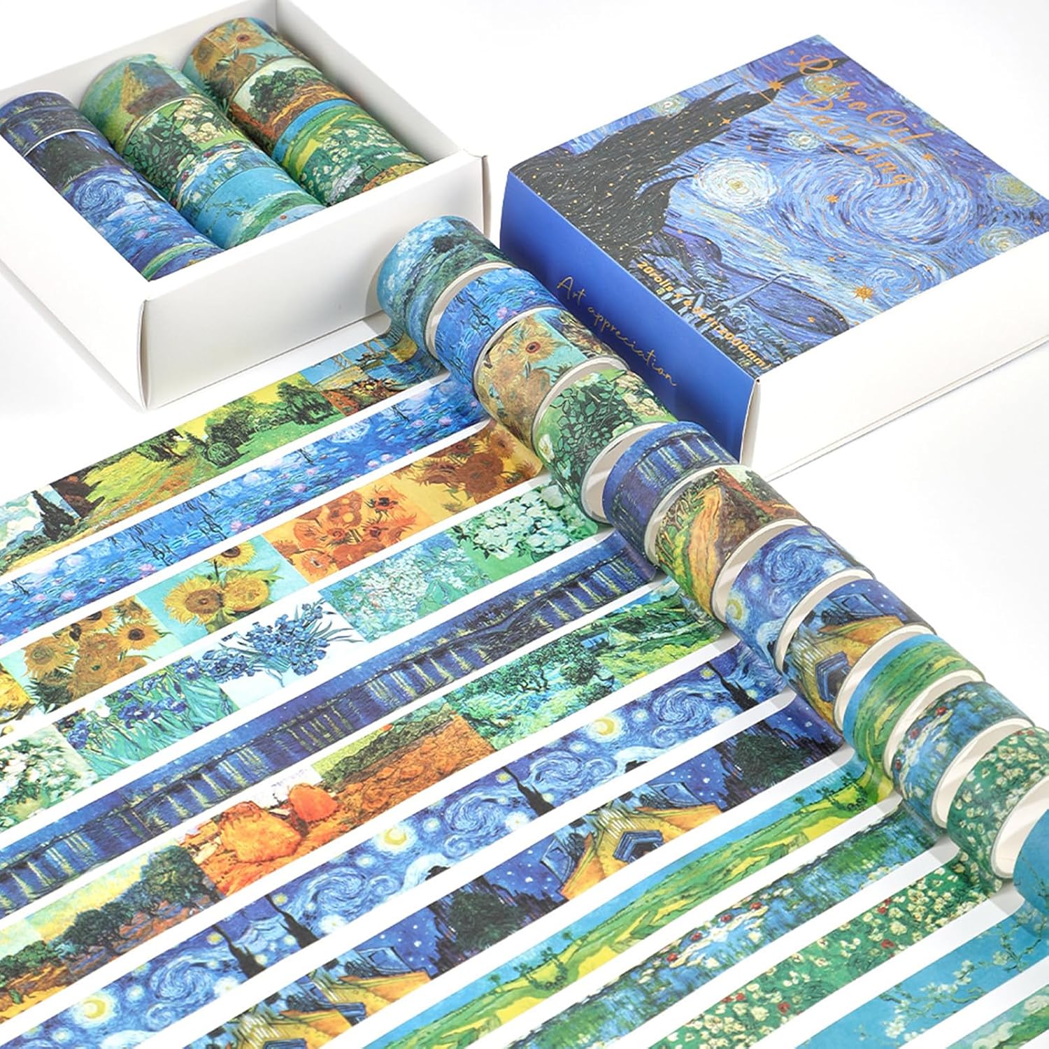 Van Gogh Temalı Dekoratif Bant 20 Rulo