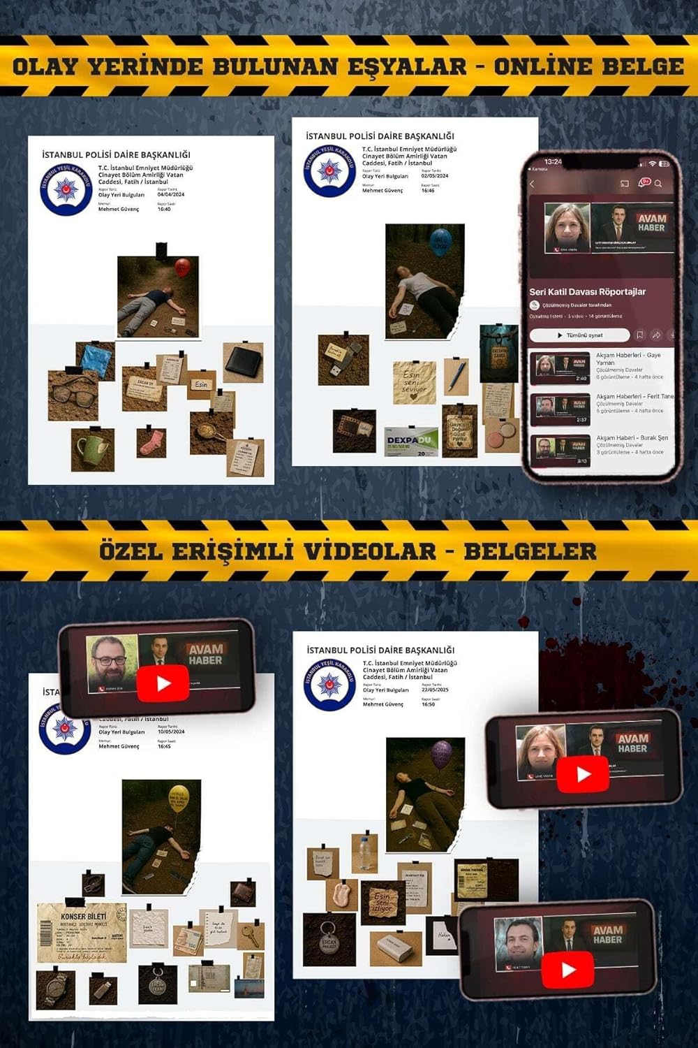 Çözülmemiş Davalar Dedektiflik Oyunu 7 Seri Katıil Dosyası