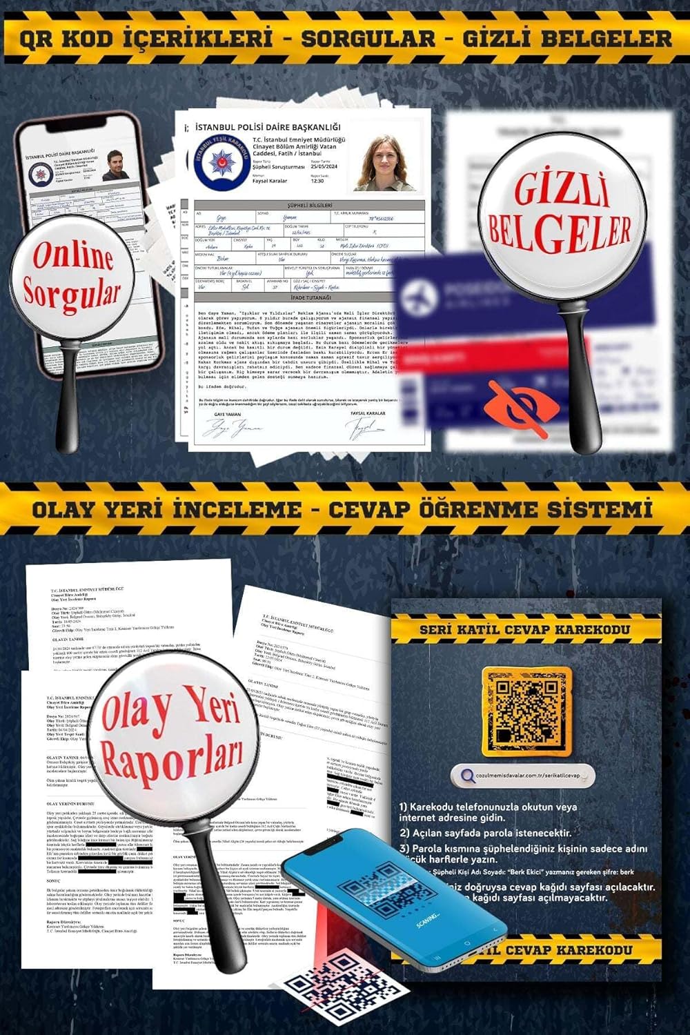 Çözülmemiş Davalar Dedektiflik Oyunu 7 Seri Katıil Dosyası