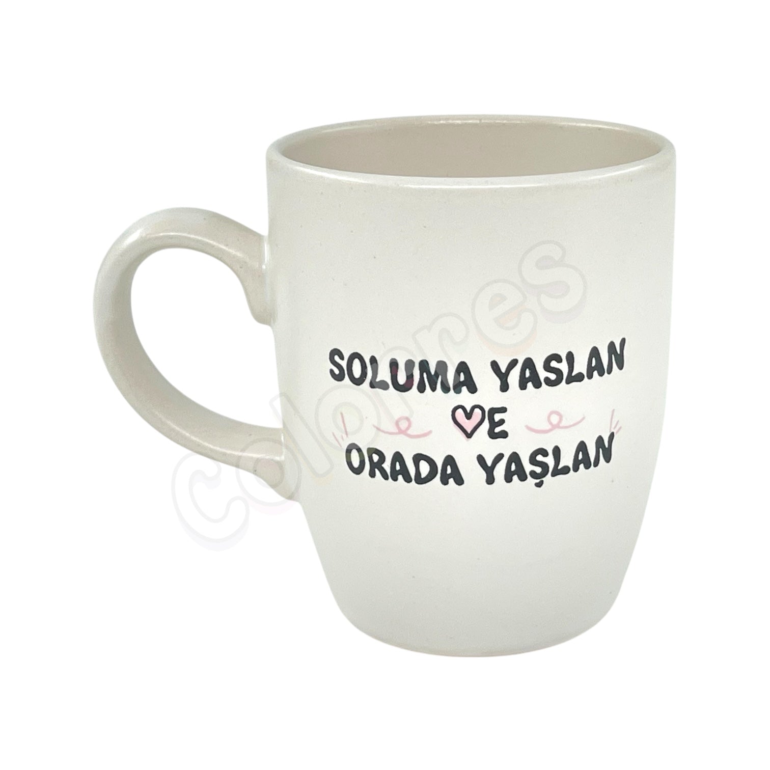 Soluma Yaslan - Oval Krem Kupa