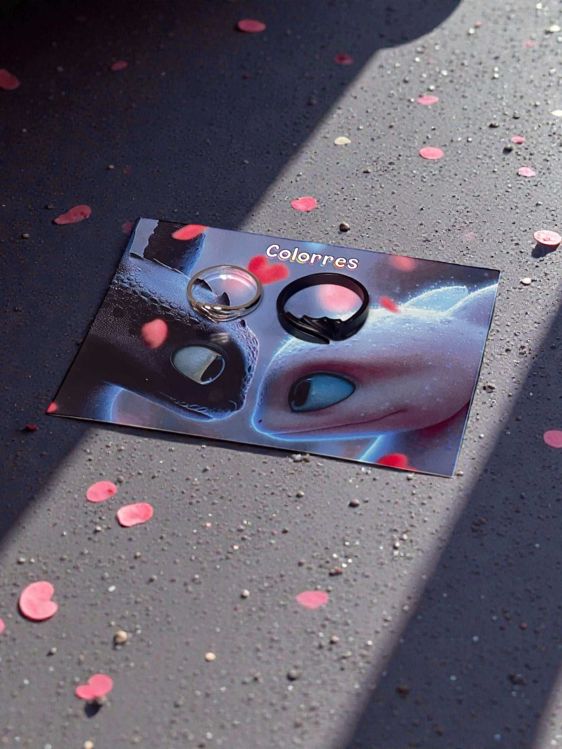 Night Fury & Light Fury Çift Yüzükleri (Ejderhanı Nasıl Eğitirsin)