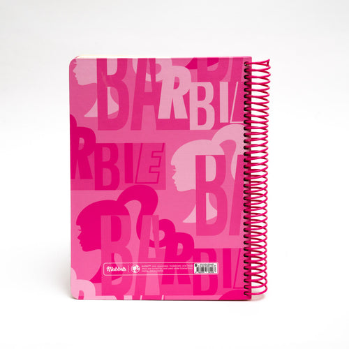 Barbie Pembe Spiralli Defter 96 Yaprak