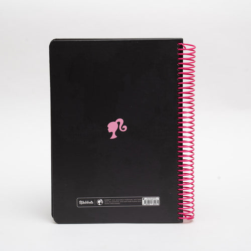 Barbie Together We Shine Spiralli Siyah Butik Defter Noktalı 96 Yaprak