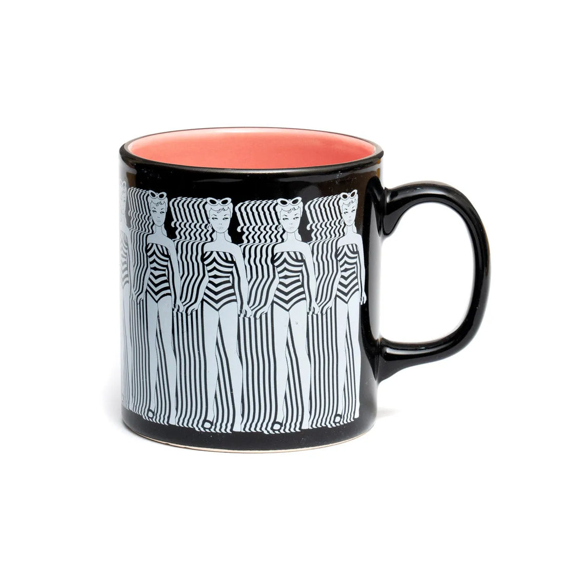 Barbie Siyah-Beyaz Mayolu Kahve Kupası - Mug