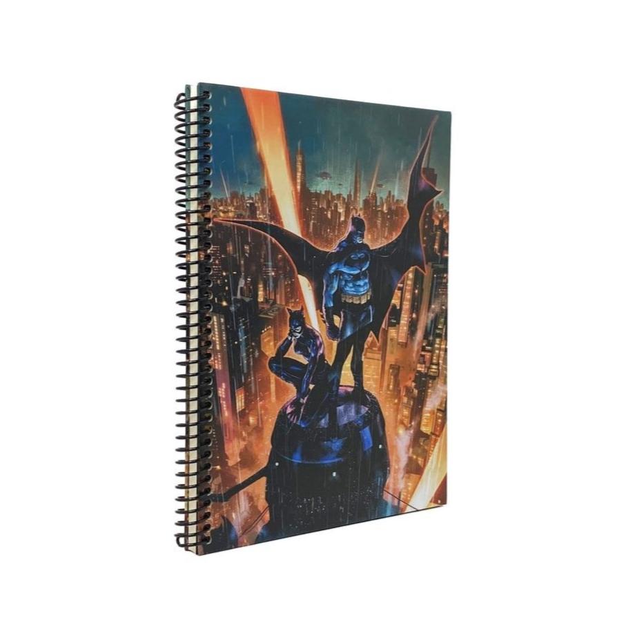 Batman Gotham City Spiralli Sert Kapak Kareli Defter 96 Yaprak