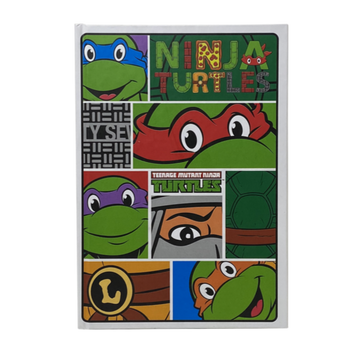 Ninja Turtles Tmnt Sert Kapak Çizgili Defter 96 Yaprak