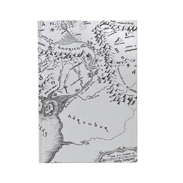 Lord Of The Rings Map Sert Kapak Çizgili Defter 96 Yaprak