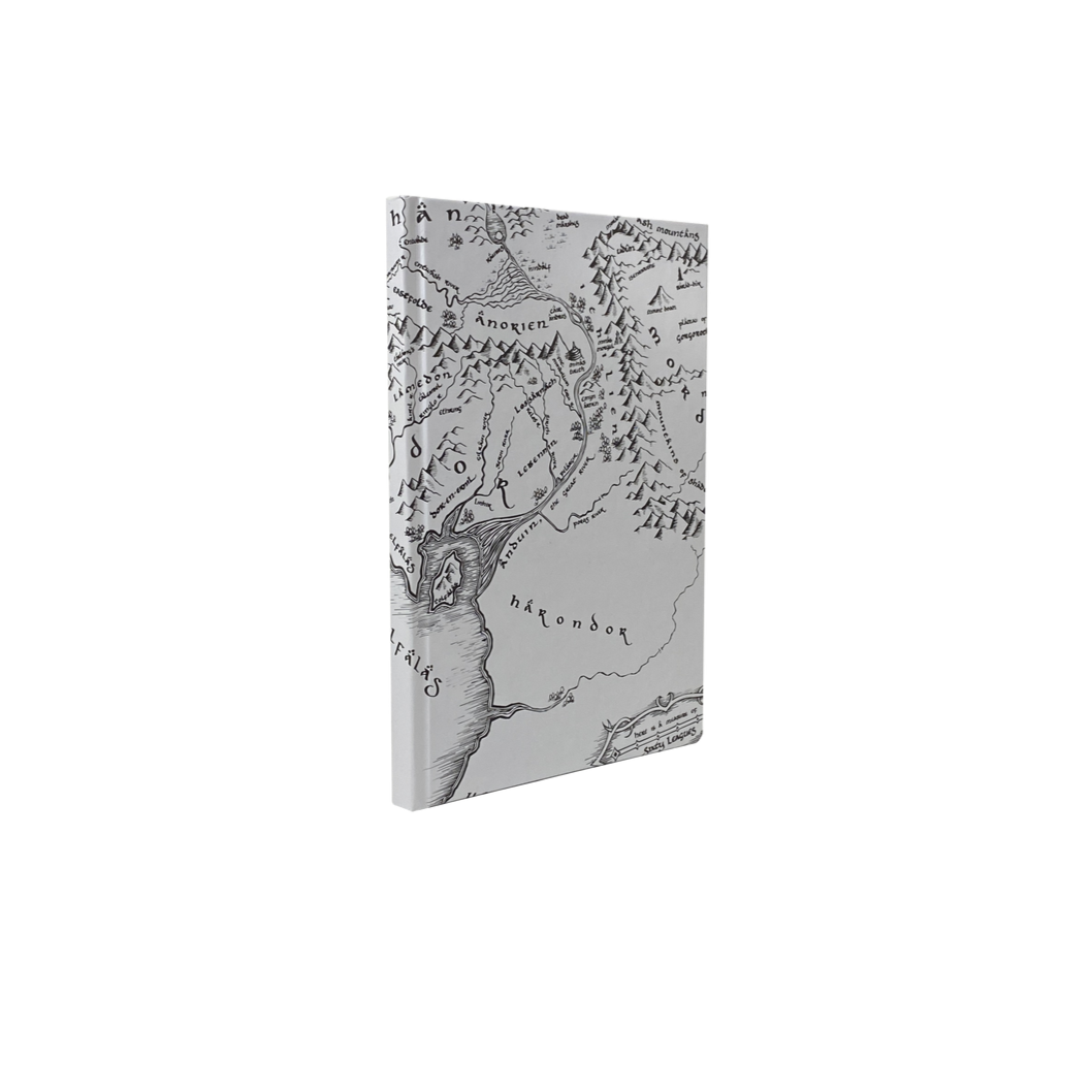 Lord Of The Rings  Middle Earth Map Sert Kapak Çizgili Defter