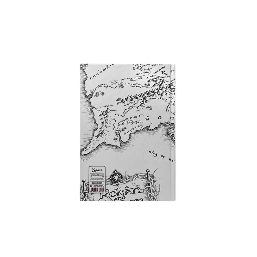 Lord Of The Rings  Middle Earth Map Sert Kapak Çizgili Defter