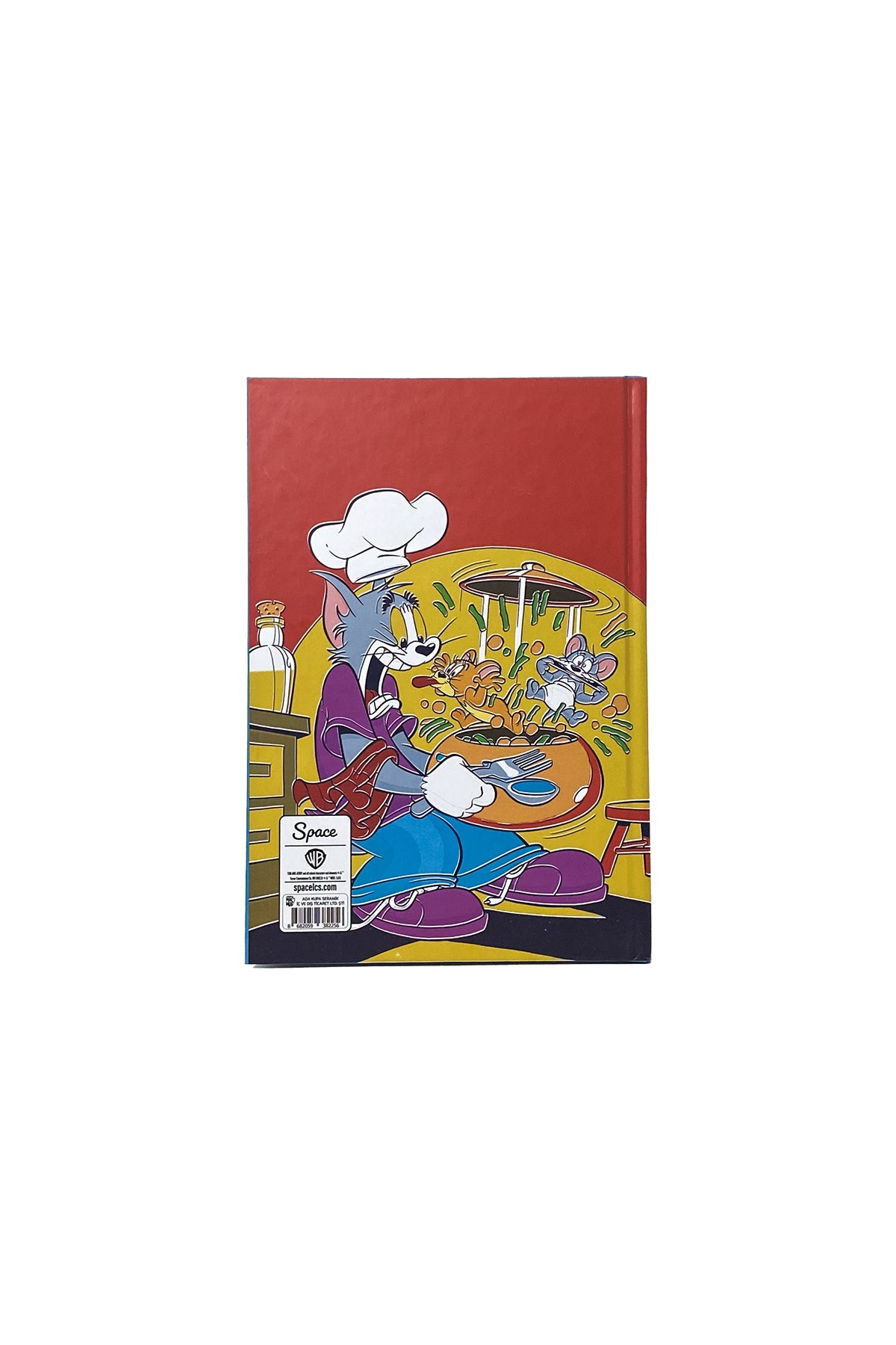 Tom & Jerry Chef Tom Sert Kapak Çizgili Defter