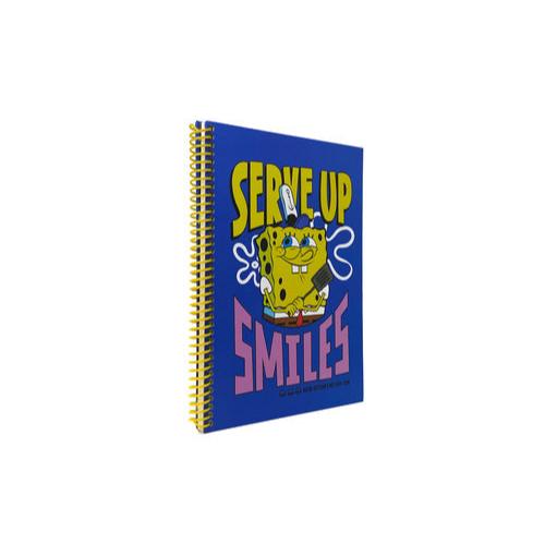 Sponge Bob Serve Up Smiles Spiralli Sert Kapak Kareli Defter 96 Yaprak