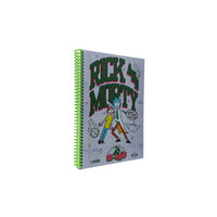 Rick & Morty Wubba Lubba Spiralli Sert Kapak Kareli Defter 96 Yaprak