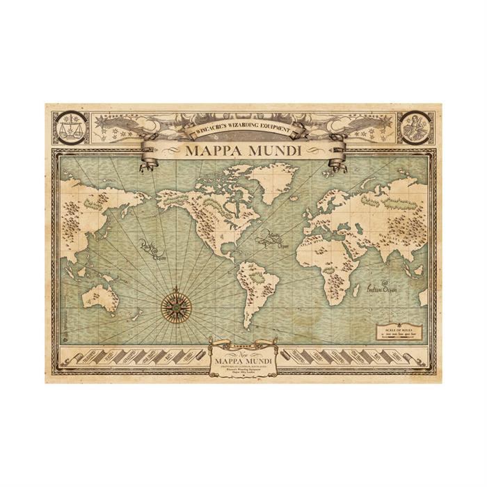 Fantastik Canavarlar 1000 Parça Dünya Haritası Puzzle