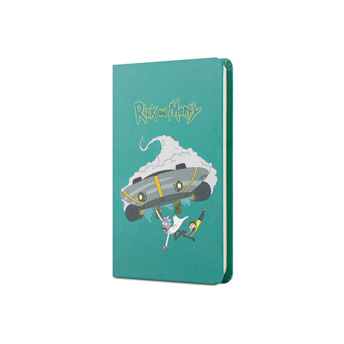 Rick & Morty Sert Kapak Lastikli Mini Defter Turkuaz