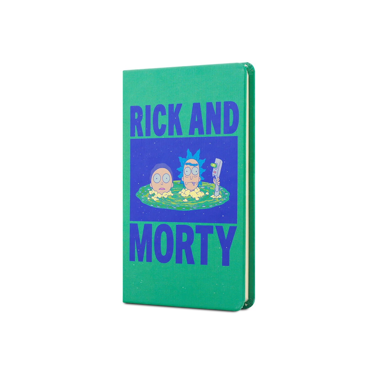 Rick & Morty Sert Kapak Lastikli Mini Defter Yeşil