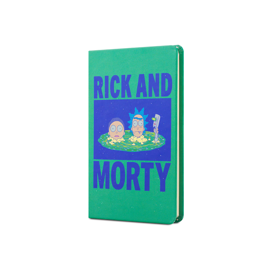 Rick & Morty Sert Kapak Lastikli Mini Defter Yeşil