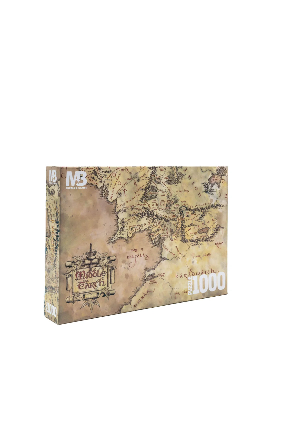 The Lord of the Rings Middle Earth Map 1000 Parça Puzzle LOTR