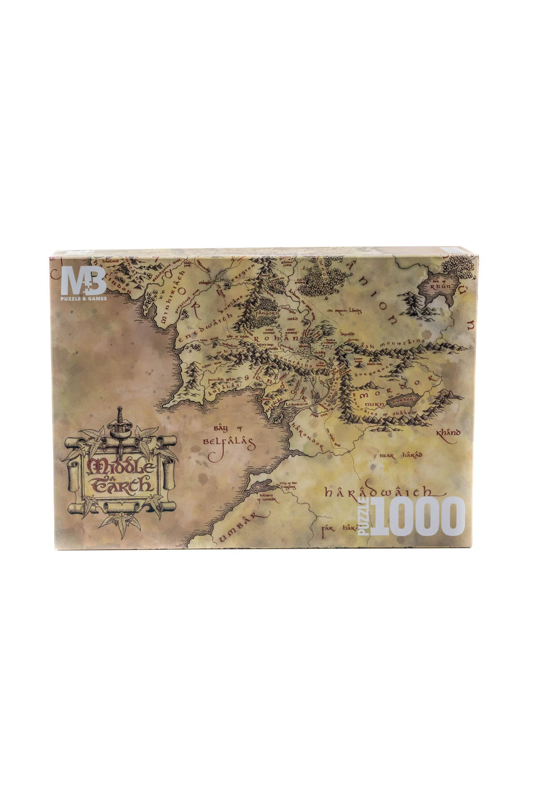 The Lord of the Rings Middle Earth Map 1000 Parça Puzzle LOTR