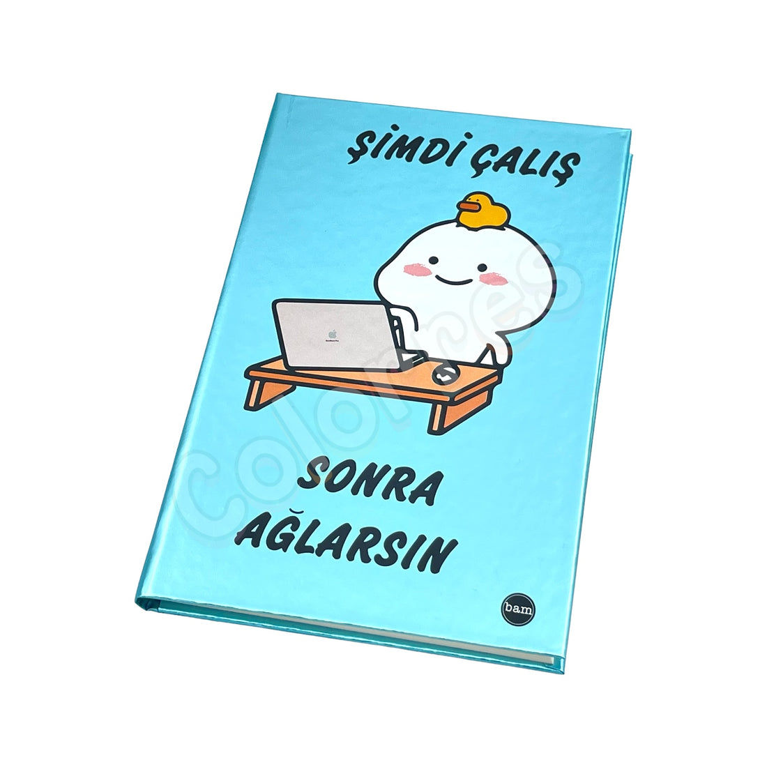 Sert Kapaklı Lastikli Defter - Şimdi Çalış Sonra Ağlarsın