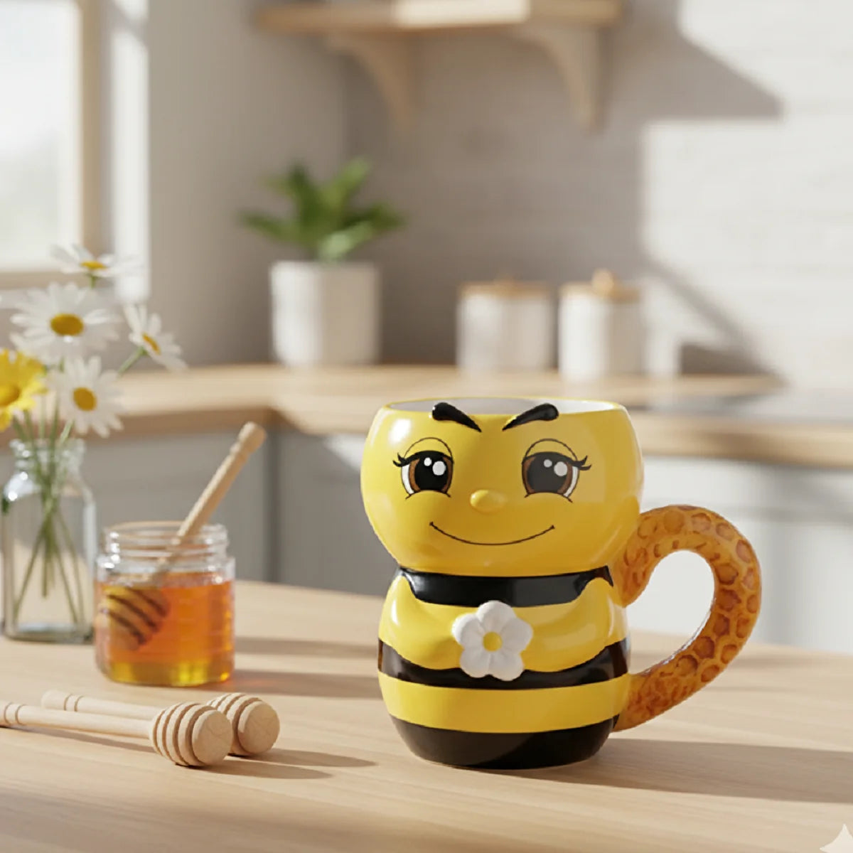 Sevimli Arı Seramik Kupa 380 Ml