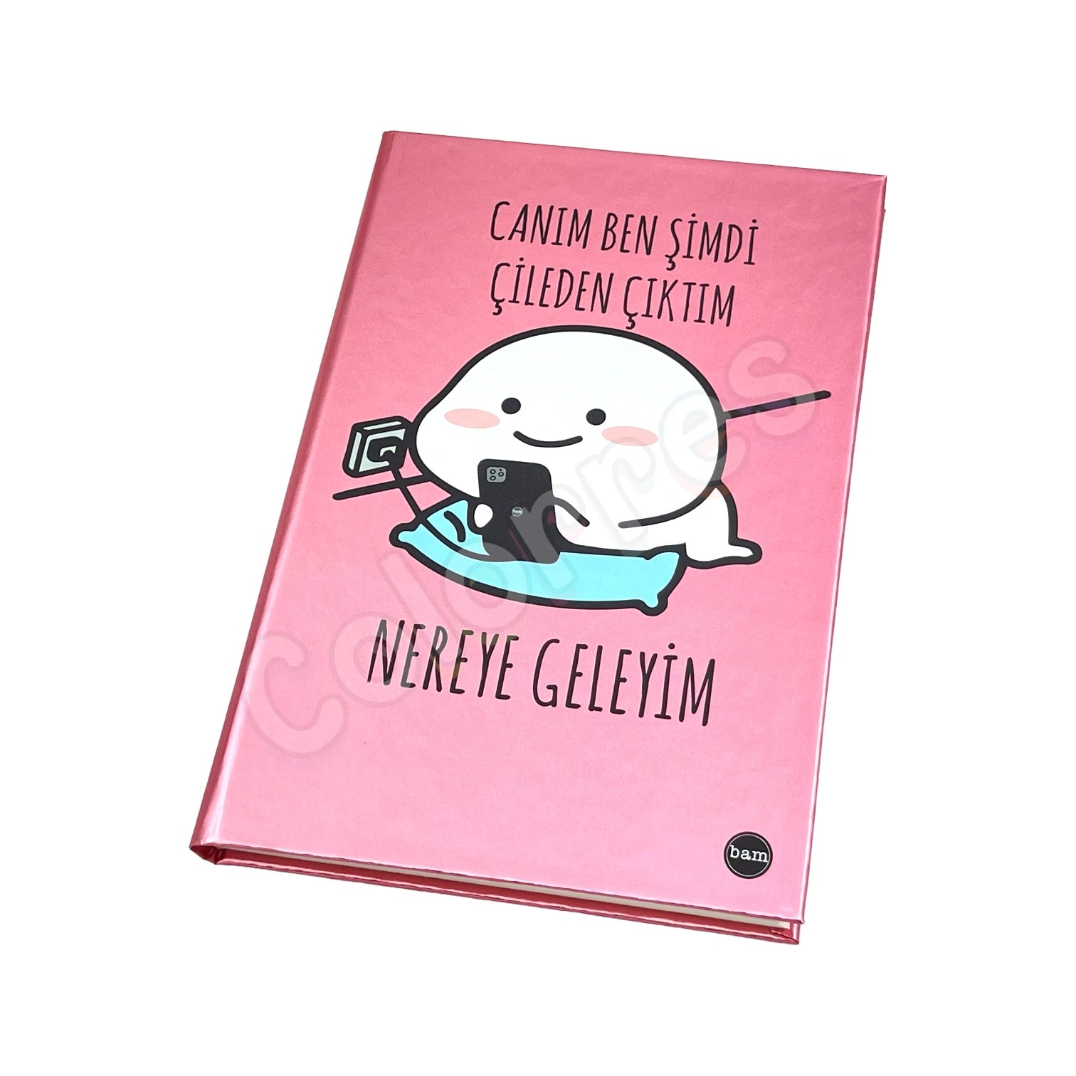 Sert Kapaklı Lastikli Defter - Çileden Çıktım