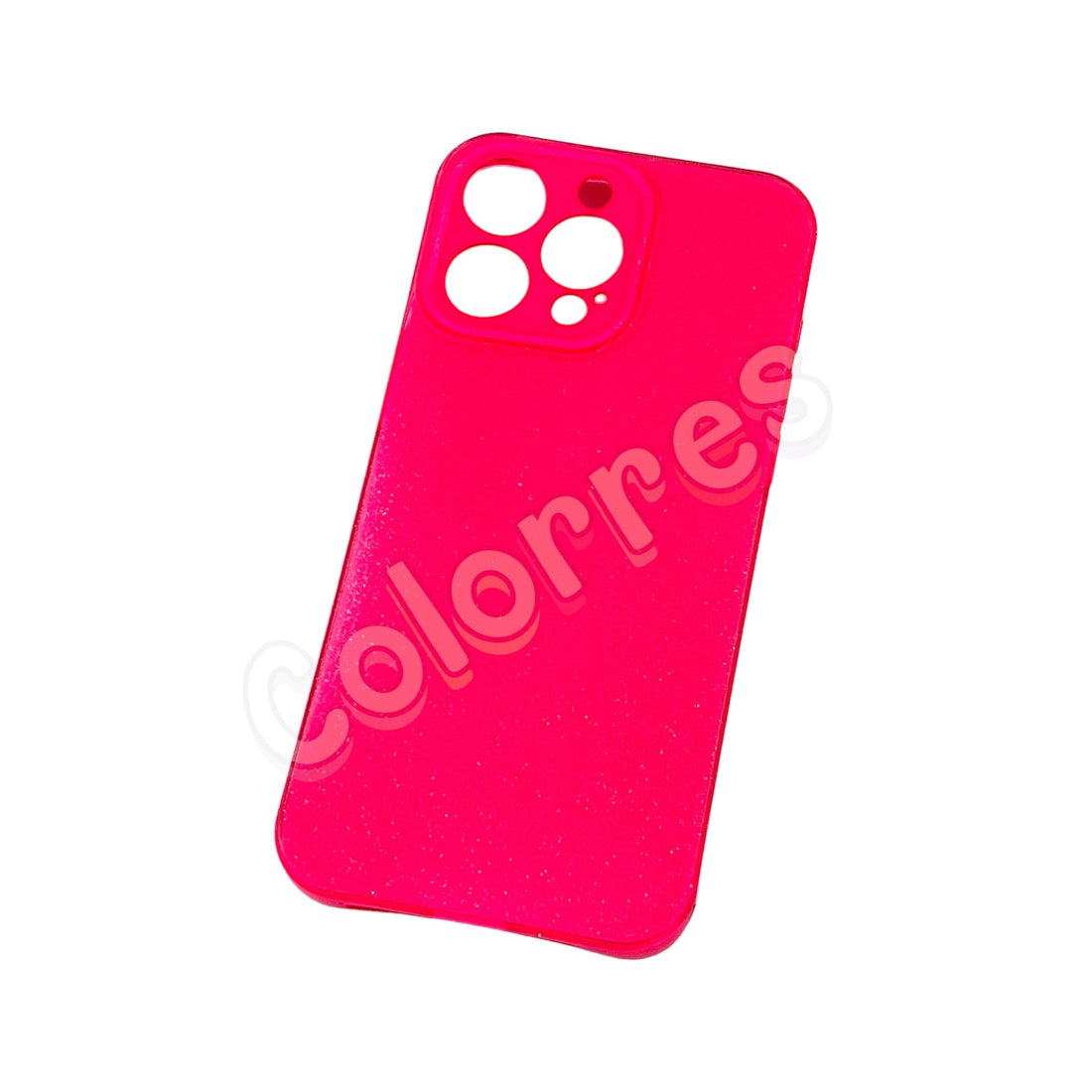 Simli iPhone Kılıfı Neon Pink