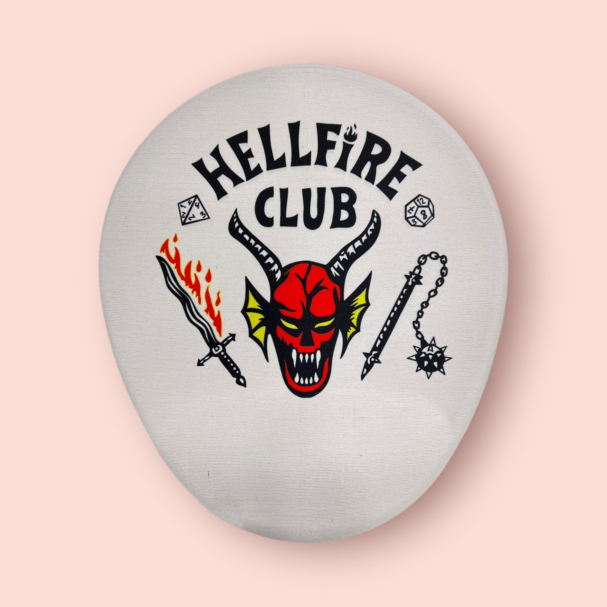 Stranger Things "Hellfire Club" Bilek Destekli Yuvarlak Mouse Pad