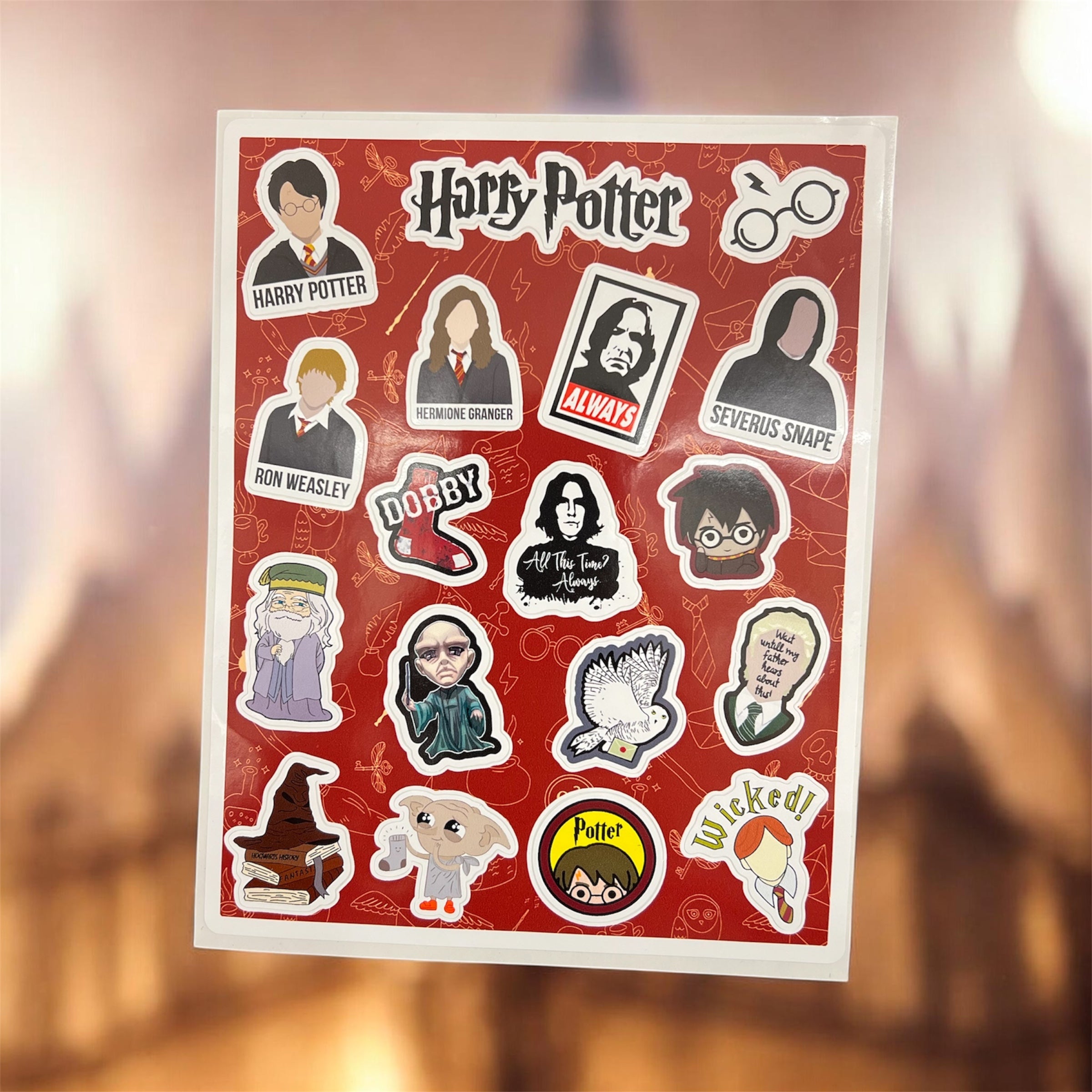Hogwarts Sticker Seti 14x17cm