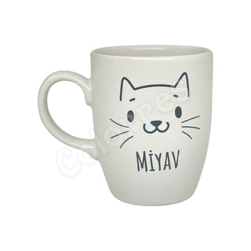 Miyav - Oval Krem Kupa